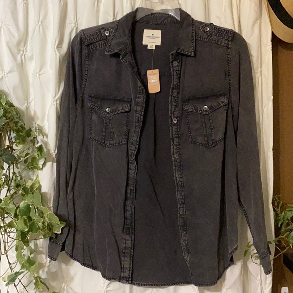 Boyfriend fit button up